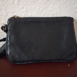 Coach brand wristlet, black, 4" length, 6" width, EXCELLENT CONDITION